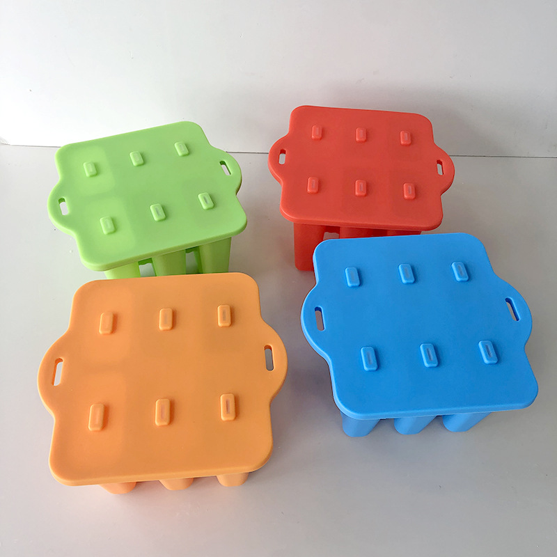 BPA-fri genanvendelige ispindeforme sæt 6 ispopmaskiner Tåler opvaskemaskine Holdbar DIY Lolly Pop-isform