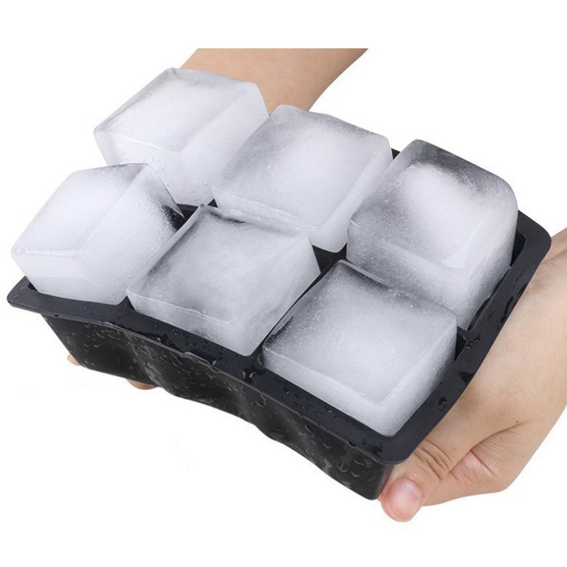 Nnukwu Silicone 6 Cavity Giant 2inch Ice Maker Ice cube tray omenala ice cube tray