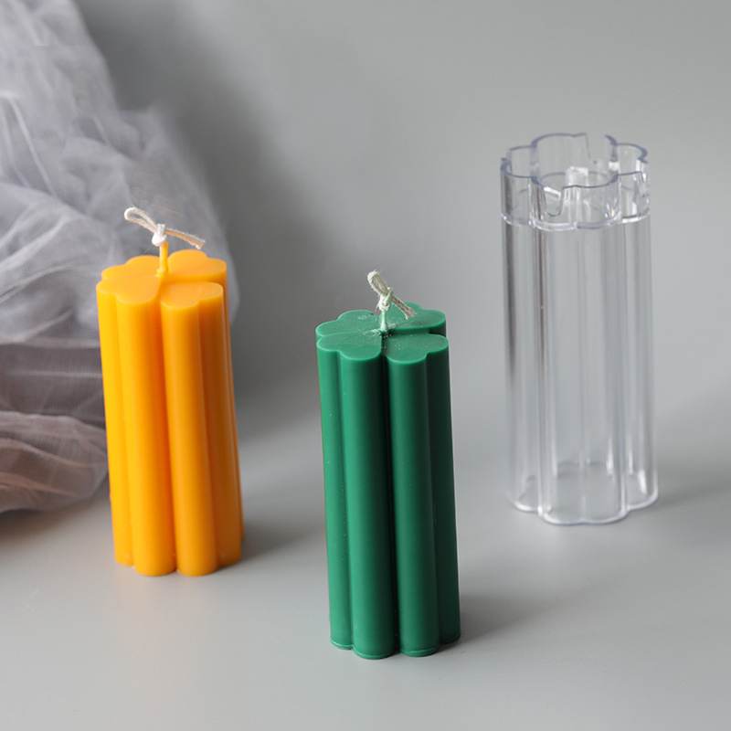 J199 Tee itsetehty muovinen kodinsisustustyökalu 3D neliapila kynttilän muotit