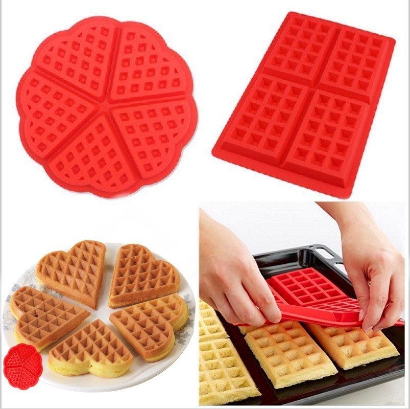 Waffle Silicone Molds Baking Mould Diy Silicone Molds Bakeware Tool Food Grade Silicon Nonstick