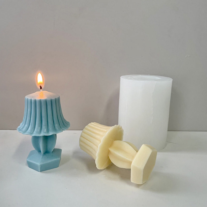 J6-13 테이블 램프 촛불 실리콘 몰드를 만드는 촛불 비누에 대한 수제 아로마 테라피