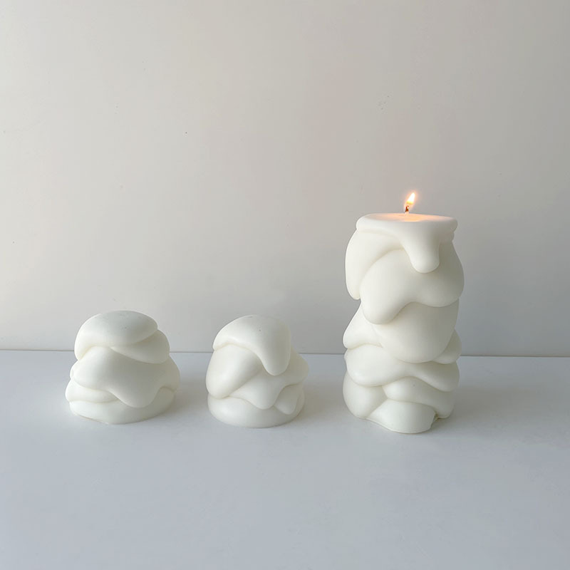 J6-269 INS Style Candle Silicone Pwm Creative Handmade Aromatherapy Candle Diffuser Ornaments DIY Candle Mould