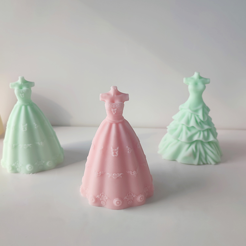 J226 Moda personalizada 3D molde de vela de silicone para casamento Presente do dia dos namorados molde de silicone para sabonete de casamento