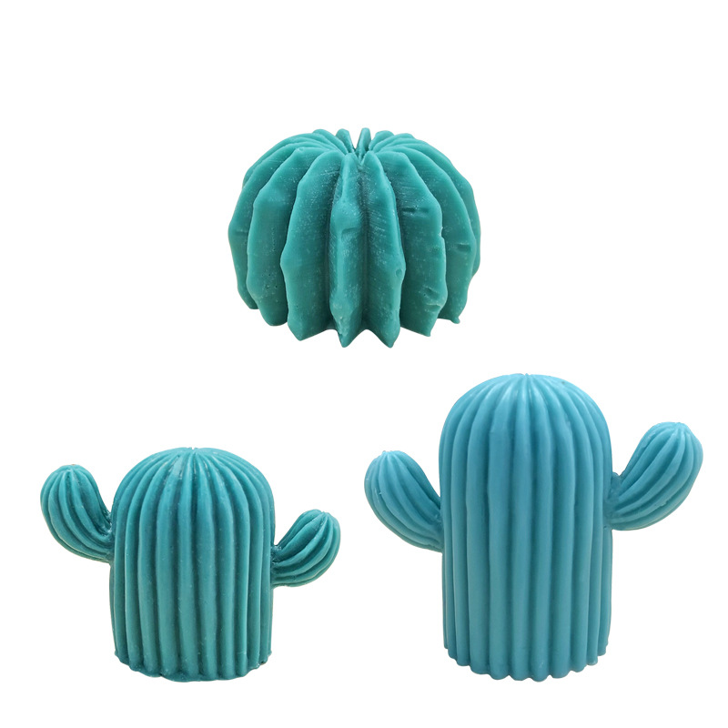 J6-187 DIY Cactus Aromatherapie Siliconen Mal Simulatie Cactus Kaars Gips Decoratie Cake Chocolade Bakvorm