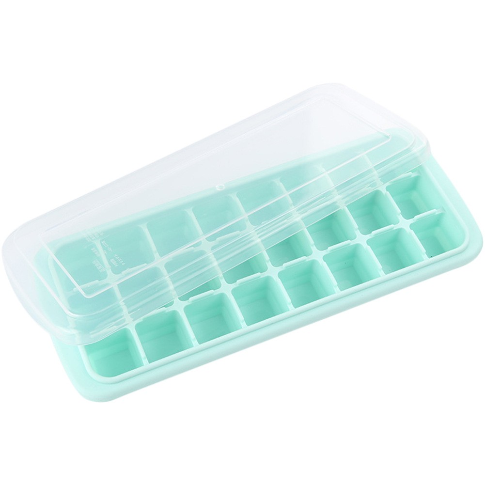 24 võrega silikoonist jäätisekandik kaanega DIY jääkuubik, vorm vaigu ruudukujuline jäätisemasin köögibaar
