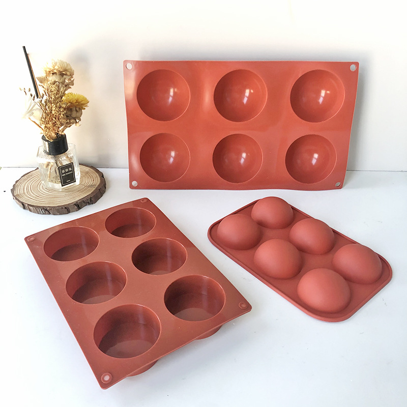 B1-2 Kepimo indai Tortų dekoravimo įrankiai Pudingo želė šokoladinės bombos formos pusrutulio silikoninės torto formos