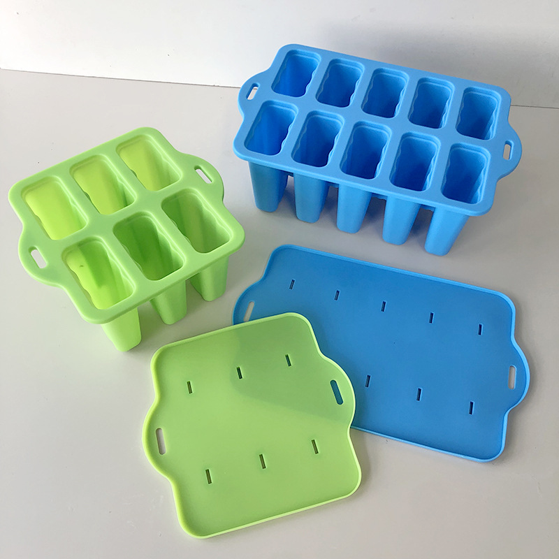Силиконовые формы для мороженого с 10 полостями, без бисфенола А, многоразовые формы для эскимо, силиконовые формы для детей
