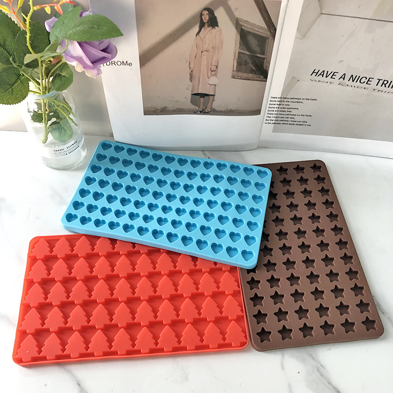 72 Cavity Reusable Home Kitchen DIY Candy Cookie Baking Mold Silicone Chocolate Mold Ice Cube Tray