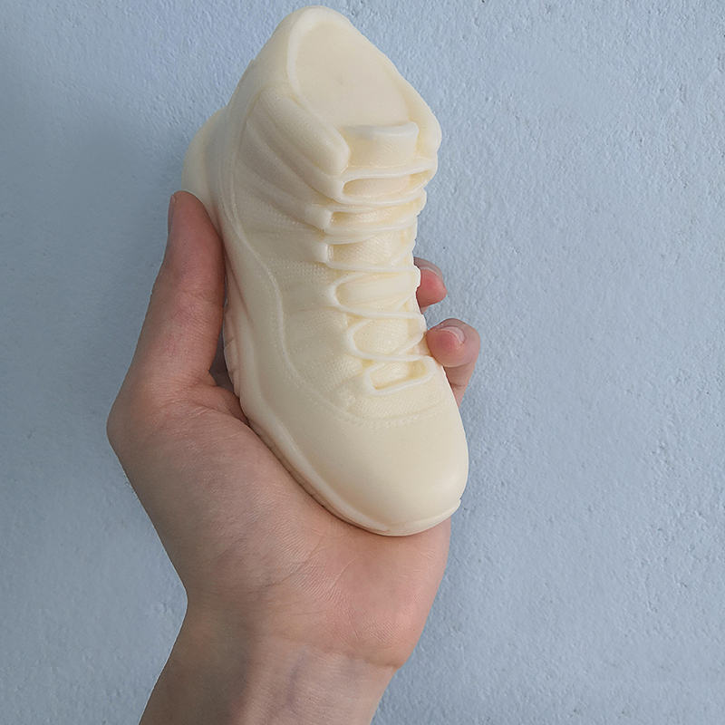 J144 13cm új, kézzel készített dekorációs ajándék gyertya készítés kis méretű 3D magas felső tornacipő Molde cipő szilikon forma gyertya készítéshez