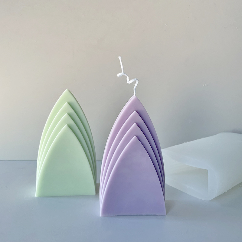 J6-53 Ev Dekorasyon DIY Yeni Ins Stil Geometrik Soyut Dağ Silikon Mum Kalıp Sabun Kalıp