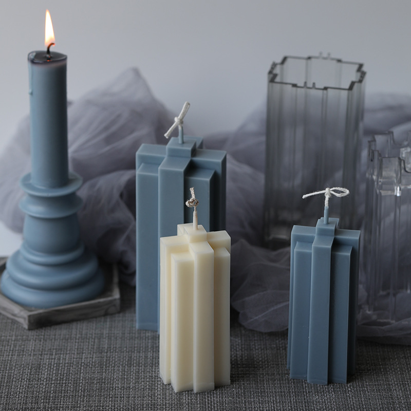 J36 Materials de fabricació d'espelmes de bricolatge fets a mà Motlle d'espelmes acríliques de blocs de cera de resina