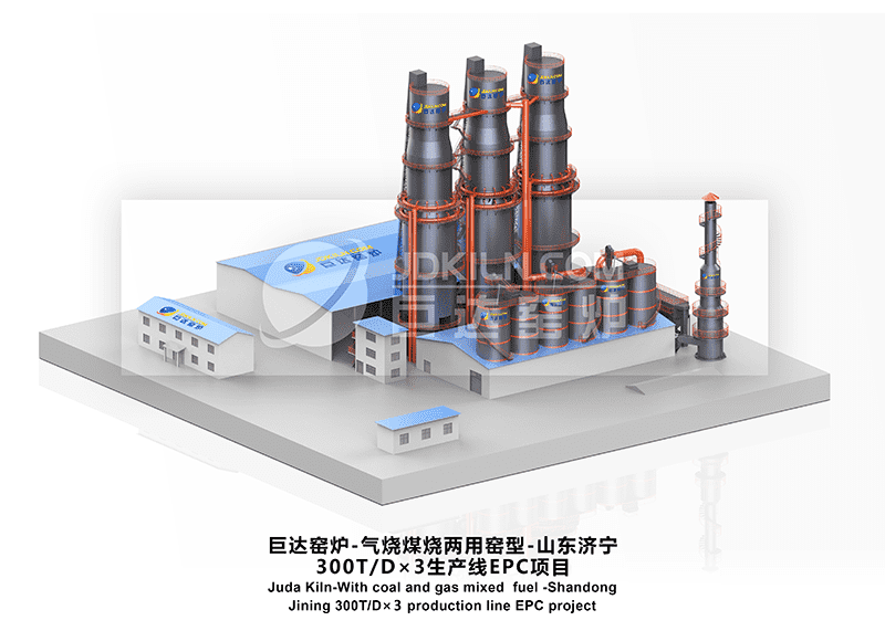 Juda kiln -200T/D 3 production lines -EPC project