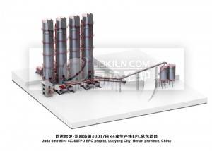 Juda kiln- 300 tons/day X4 Lime kilns in Luoyang, Henan Province-EPC project