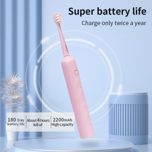 Rikarikabbli Għall-Adulti Sonic Sostituzzjoni Electric Toothbrush