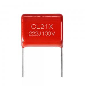 Mini capacitor de filme de poliéster metalizado MEM (CL21X)