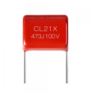 Mini condensador de película de poliéster metalizado MEM (CL21X)