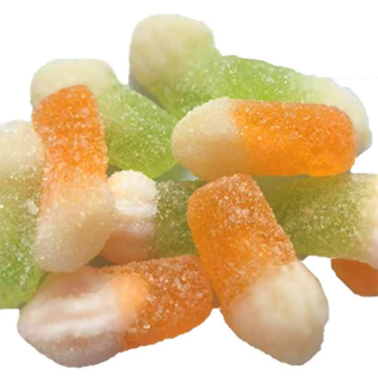 Бонбони закуски Желе со овошни бонбони Сладолед во облик на овошен гумен бонбони