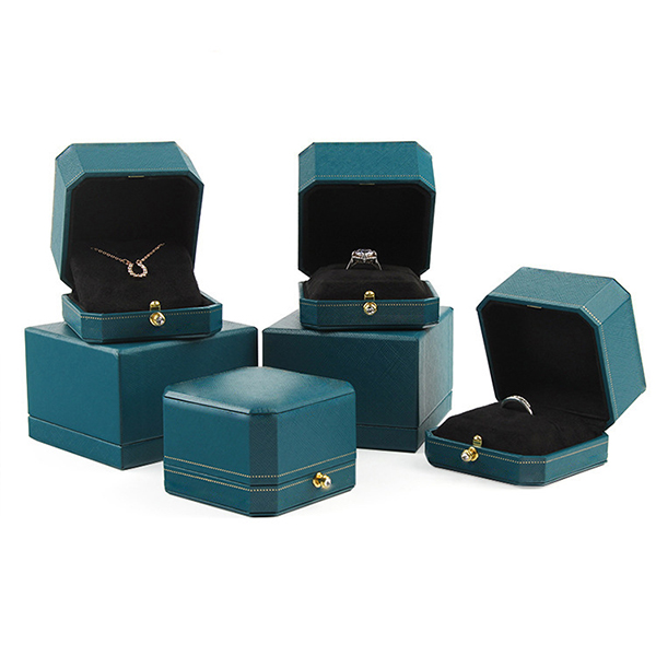 Fábrica de cajas de embalaje de joyería de polipiel de alta gama