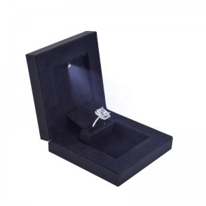 Luxury PU Leather LED Light Jewelry Box Manufacturer