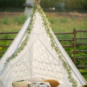 Boho Tent Prop Lace Large Tall kids Teepee Tent for Wedding Party