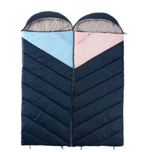 polyester with zipper sleeping air bag fluffy