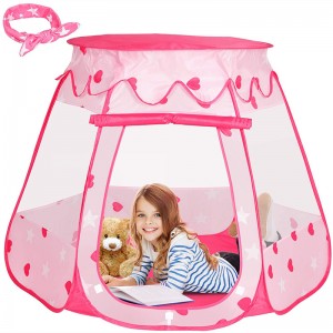 Folding Transparent Indoor Toddlers Playhouse Pop Up Princess Kids Castle Play Tent