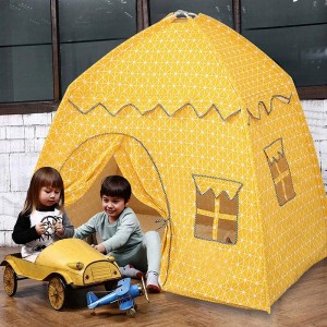 Indoor Outdoor Indian Cotton Children Kids Foldable Teepee Play Tent 3-11 Years Old