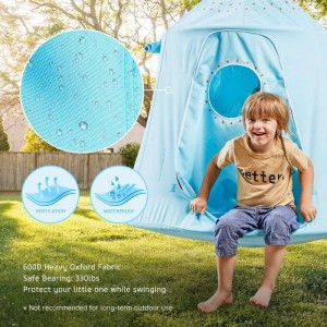 Outdoor Yard Tree Playhouse Hammock Tent Adult Hanging Tree Swing Tent for Kids Play
