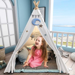 Foldable Children Playhouse Indoor Toy Tent Play Game Gift Teepee Play Tent for Kids