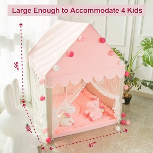 Indoor House Camping Child Tent Outdoor Canvas Kids Princess Castle Play Tent