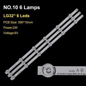 JHT012 32-calowe paski podświetlenia duże lampy led bar 6v2w 6 diod led 59cm * 1.5cm tanie ceny fabryczne