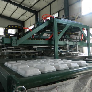 PS Foam Fast Food Box Thermoforming Machine -Robot Design