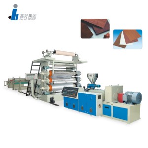 Fast delivery Pvc Pipe Extrusion Machine Manufacturers - PVC DECORATIVE SHEET EXTRUSION  LINE – Jiahao