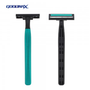 Economy long rubber handle disposable triple Blade men shaving razor SL-3018TL