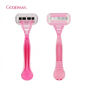 Personal Care Stainless Steel Women Disposable Safety Shaving 4 Blades Razor SL-8001
