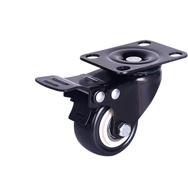 Office Industrial Double Ball Bearing Swivel Head 2.5 3 4 5 6 Inch Medium Duty Caster PP Core PVC Wheels