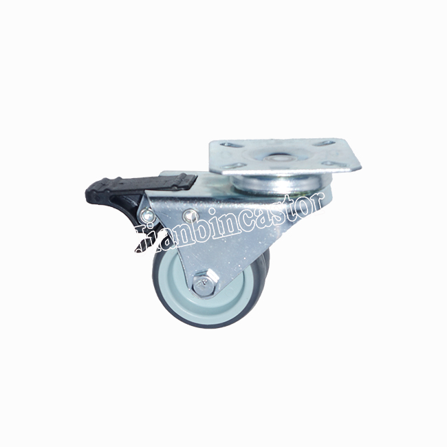 2 Inch Grey TPR Caster Double Caster Light Duty Casters