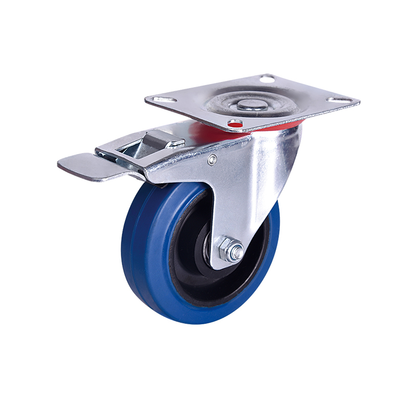 ຜູ້ຜະລິດລໍ້ Caster ອຸດສາຫະ ກຳ ສະຫນອງ 5″ Swivel Plate Toolbox Caster with Rubber Wheel