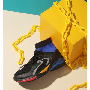 New Style Original Custom Logo Anti Slip Zapatillas Casual High Top Sneakers For Men