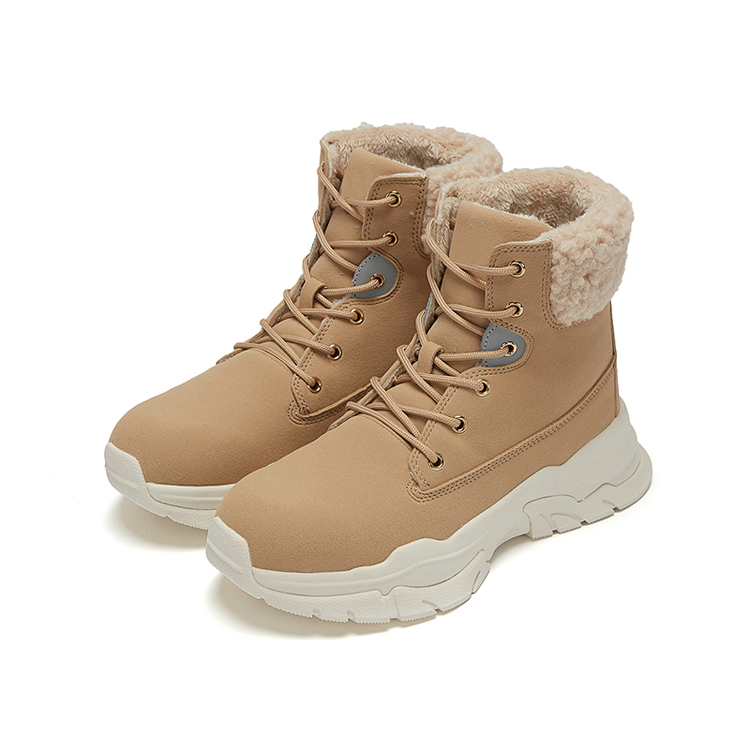 Wholesale Unisex Anti Slip Synthetic Leather Upper Comfortable Platform Shoes Fur Warm Winter Boots 2021