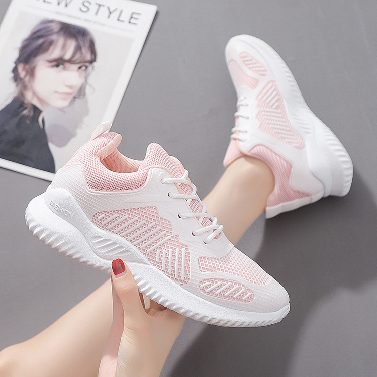 Fujian Factory Summer Fashion Breathable Women Men Mesh Sneakers Trending Trainers Jogging Running Shoe
