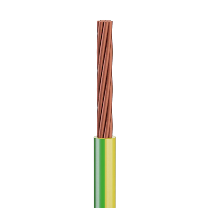 60227 IEC 07 BV Solid Indoor Copper Building Wire Single Core PVC Insulated No Sheath 90 ℃