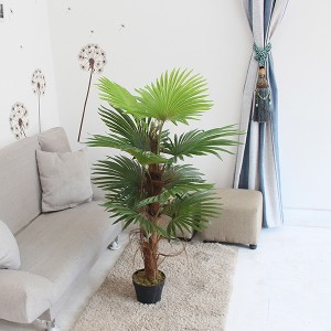 Nova chegada de fábrica de plantas de palmeira de plástico Palmeira artificial para decoração interna