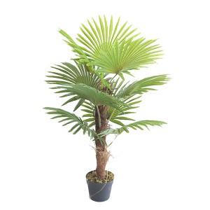 Jauna plastmasas palmu augu rūpnīca iekštelpu dekorēšanai