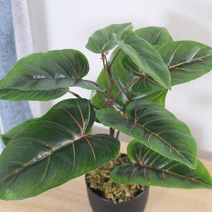 Fabriek keunstmjittige bonsai keunstmjittige mini taro plant