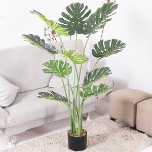 Plantas de monstera artificiais de 4 pés novo deseño de gran venda de 120 cm