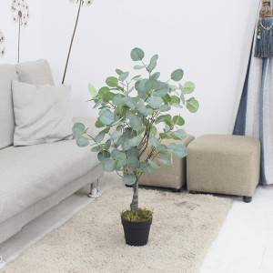 Árbol de eucalipto artificial planta de bonsái artificial