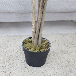 4ft umělá plastová rostlina hedvábné listy umělý eukalyptový strom