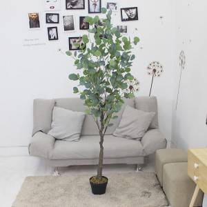 Вештачко растение за вештачко бонсаи од вештачко дрво еукалиптус