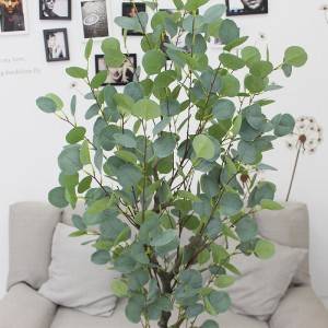 Kunstmatige eucalyptusboom kunstmatige bonsaiplant